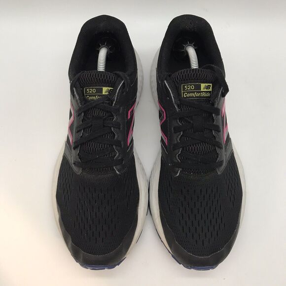 New Balance 520 V5 Comfort Ride Women's 9.5 W520CP5 Black & Pink Running Shoes - Picture 5 of 13
